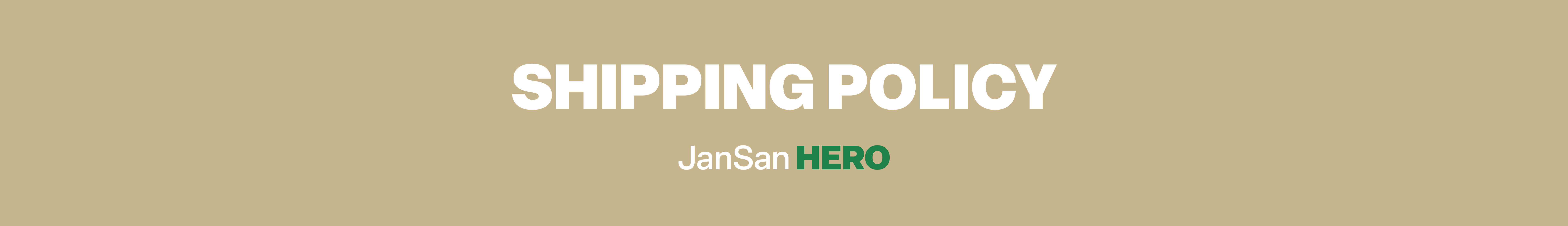 Shipping Policy Banner