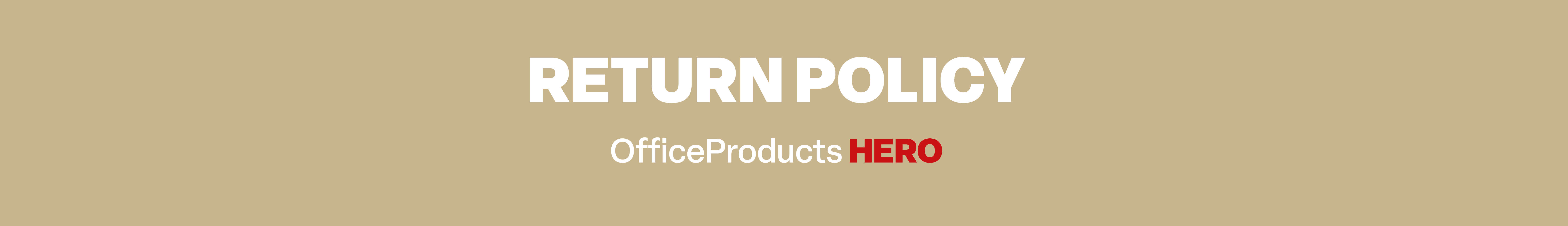 OfficeProducts Returns Policy Banner