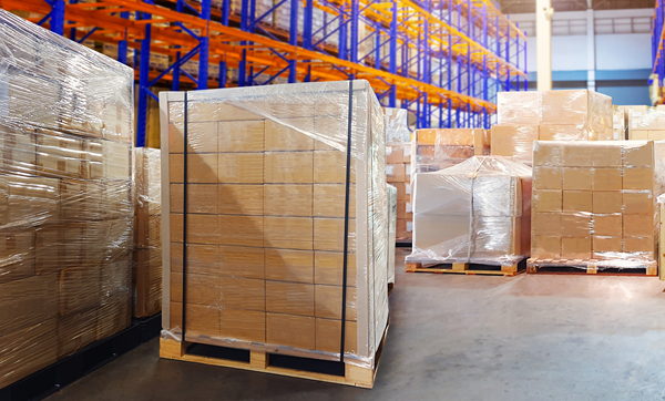 Palletizing and load securement supplies in warehouse shipping operations