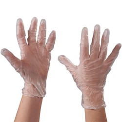 Vinyl Gloves - Clear - 3 Mil - Powder Free - Medium