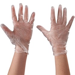 Vinyl Gloves - Clear - 5 Mil - Powdered - Xlarge