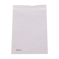 6 x 9'' - 2 Mil Compostable Reclosable Poly Bags