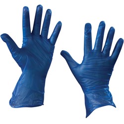 Vinyl Gloves - Blue - 5 Mil - Powder Free - Medium