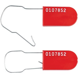 Red Wire Padlock Seals