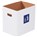 Corrugated Trash Can with Waste Logo - 7 Gallon